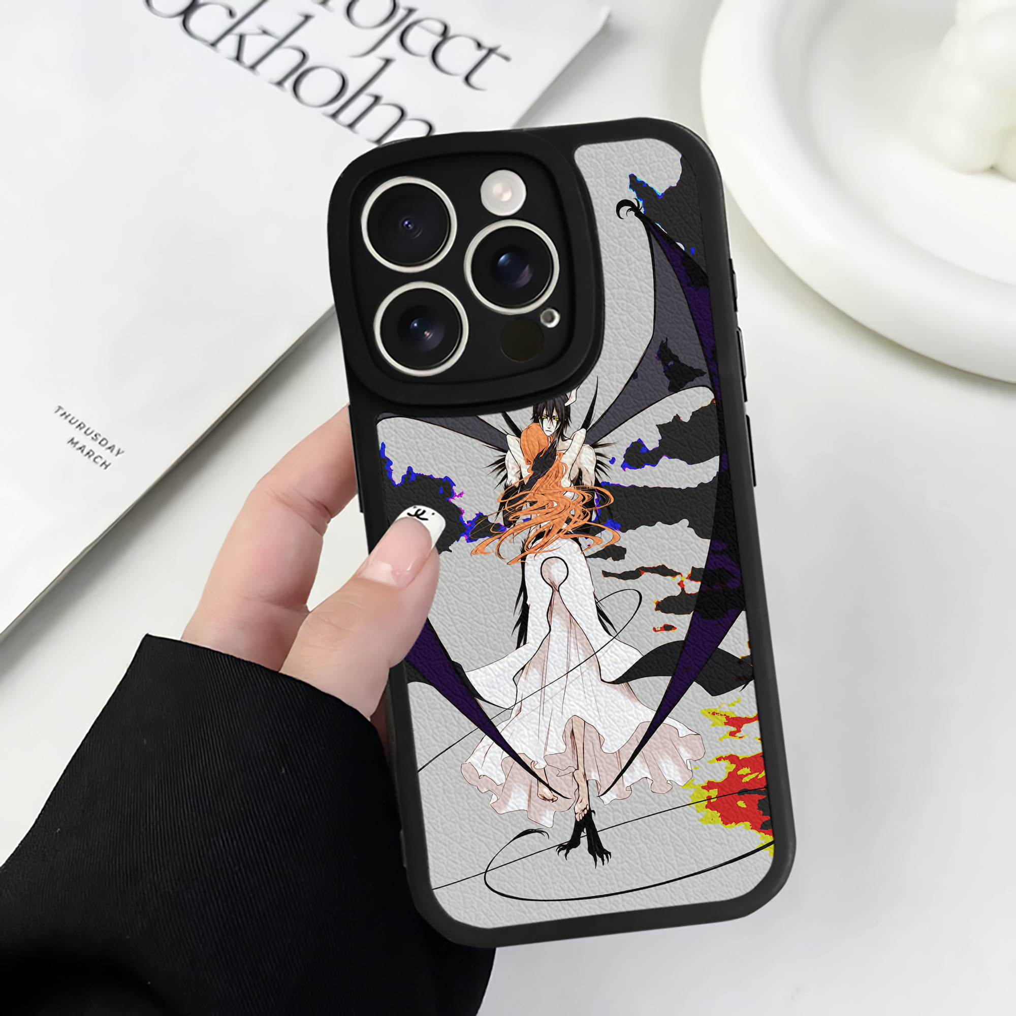 （画像用） ブリーチ BLEACH 【iPhone 16シリーズ対応】シリコンスマホケース（レザー調） 材質：シリコン